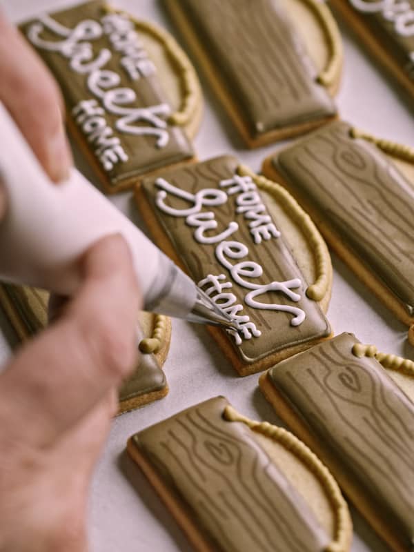 New home iced biscuits