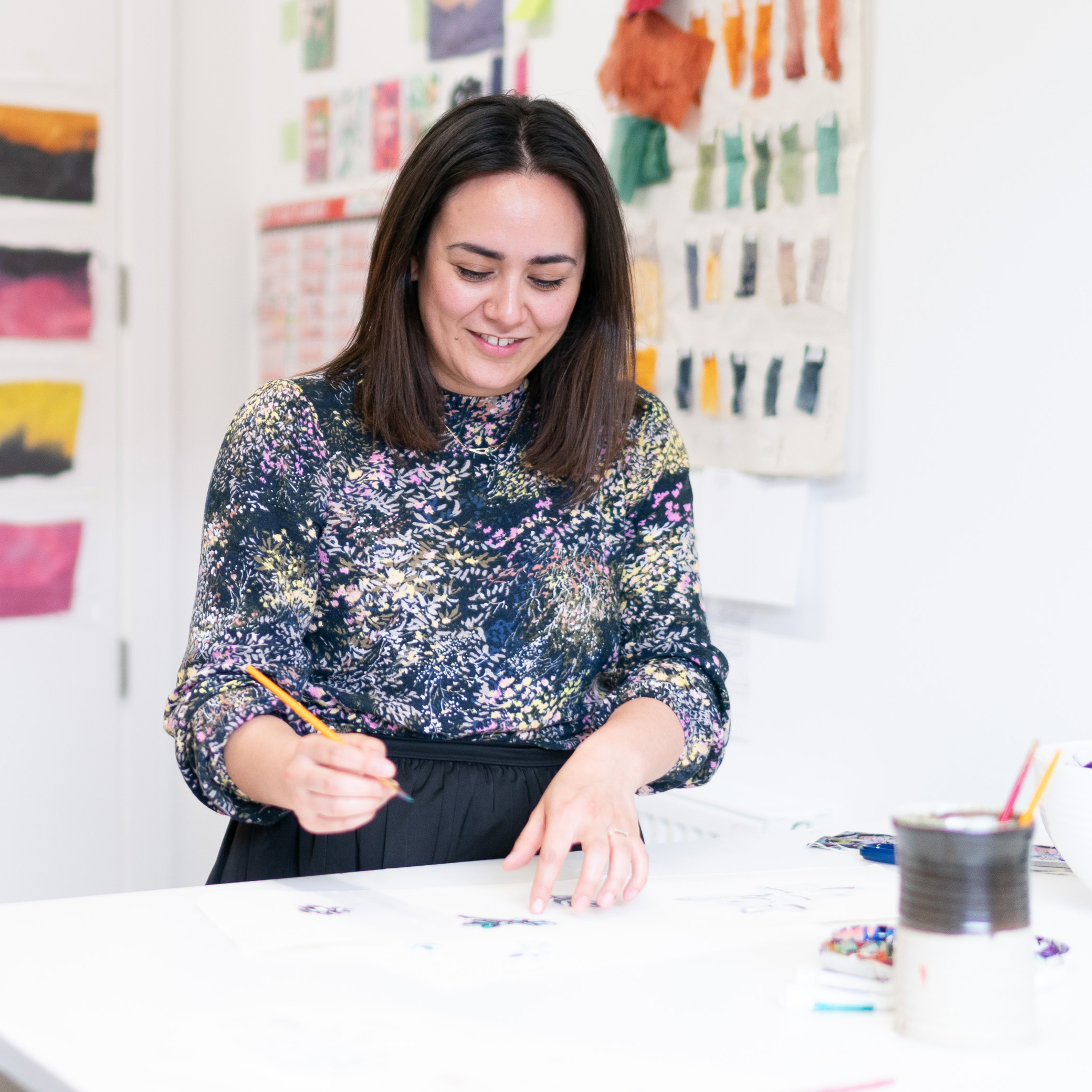 Samantha Foley in Art Studio