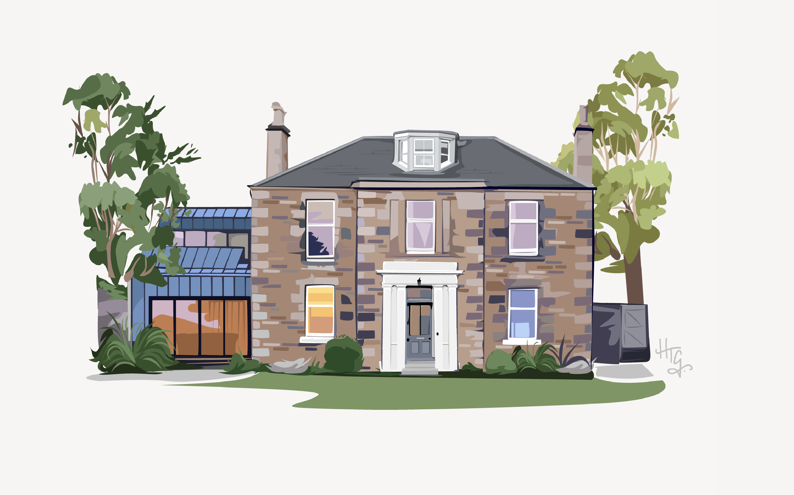 house personalised portrait