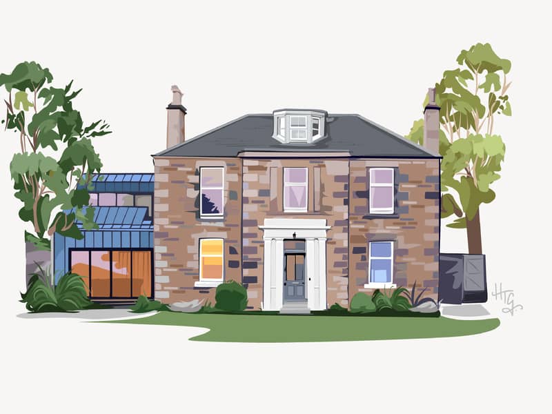 house personalised portrait