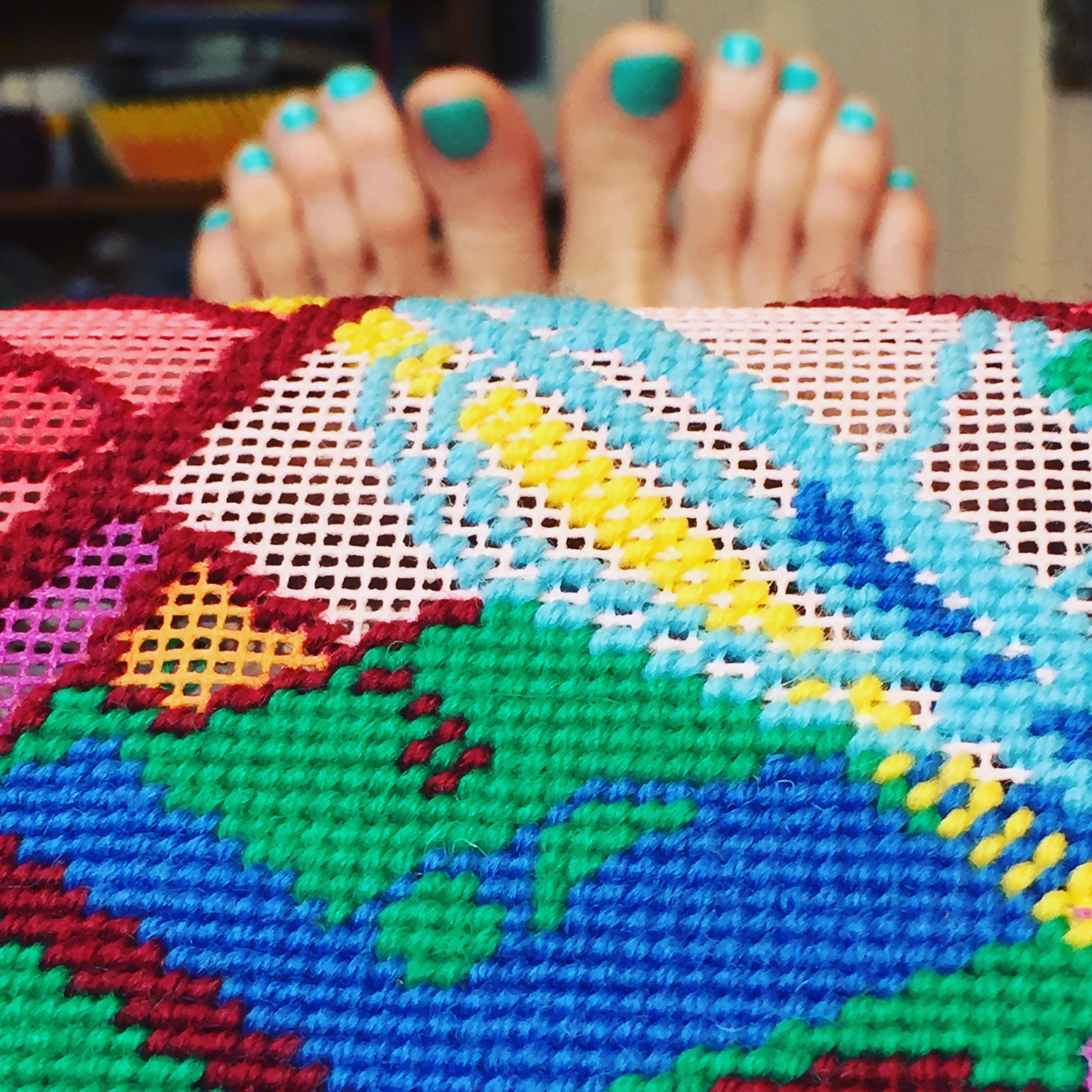 Hannah Bass contemporary needlepoint modern tapestry kit