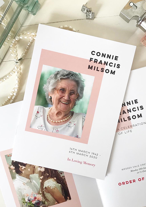 Colour Block Order of Service