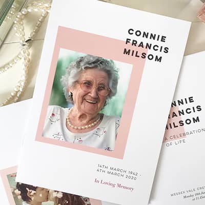 Colour Block Order of Service