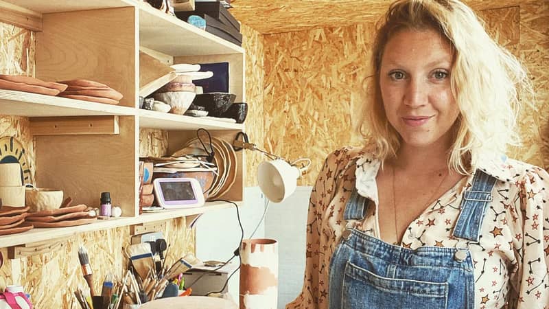 Harlie in home studio