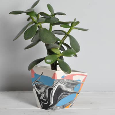 Coloured Geometric Planter