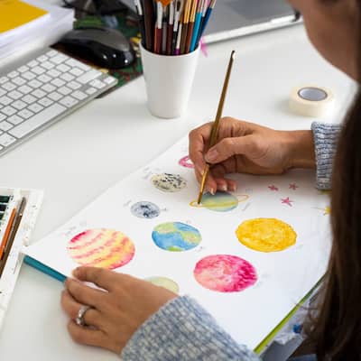 Hand-illustrated artwork