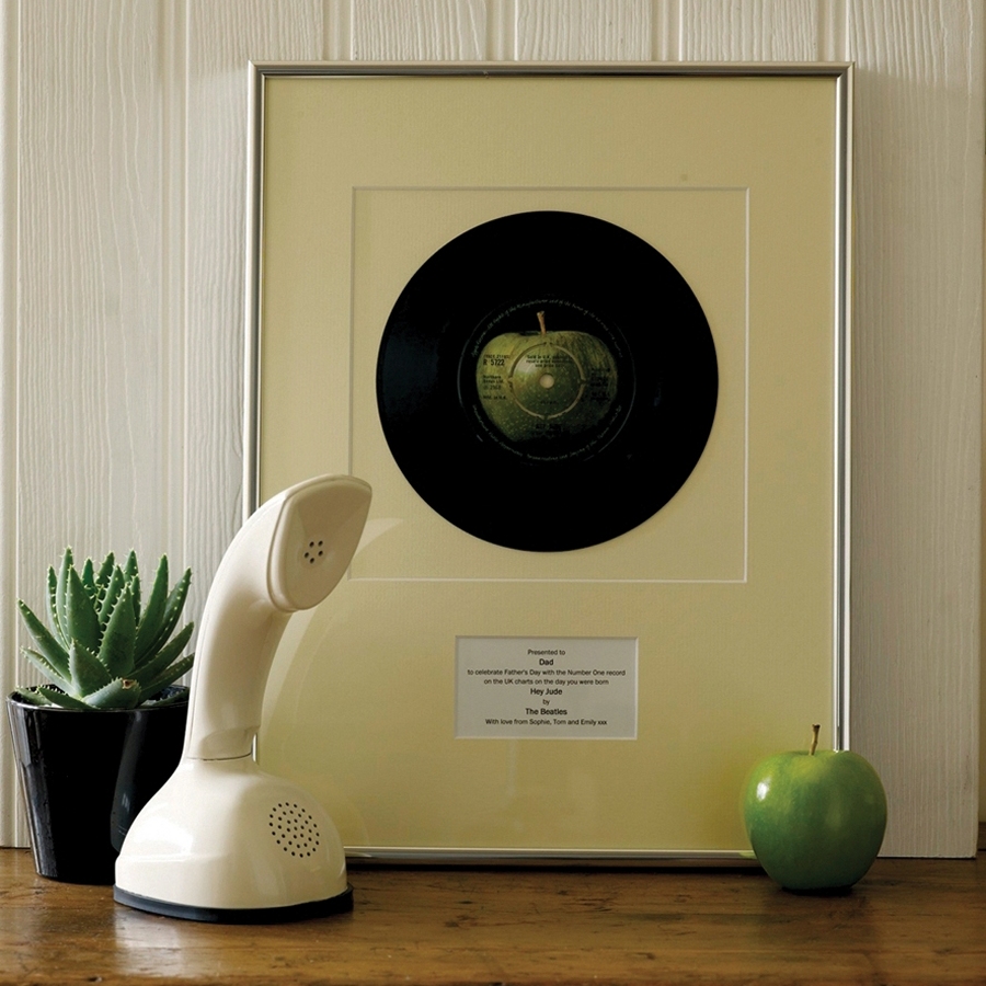 Framed vinyl single