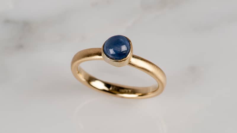 Blue Sapphire 18ct Yellow Gold Ring