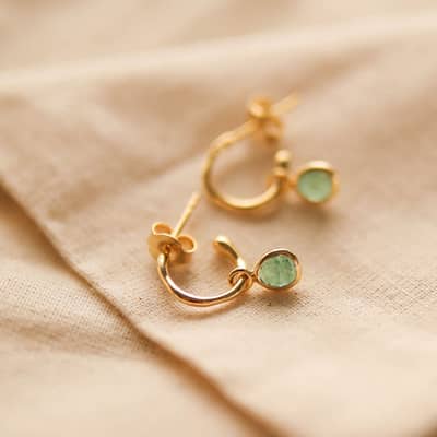 Gold Vermeil Triple Hoop Earrings