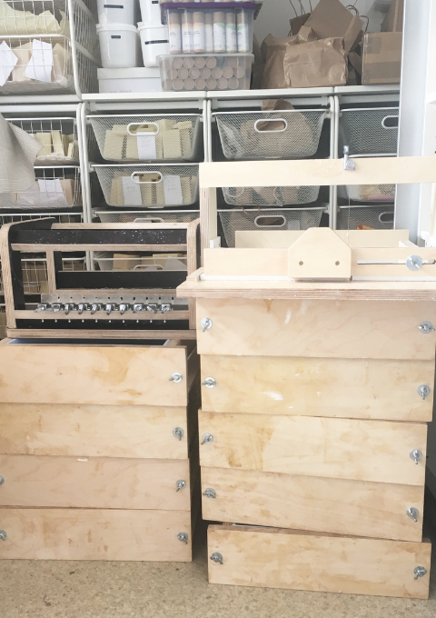 All of our soap moulds and cutting equipment