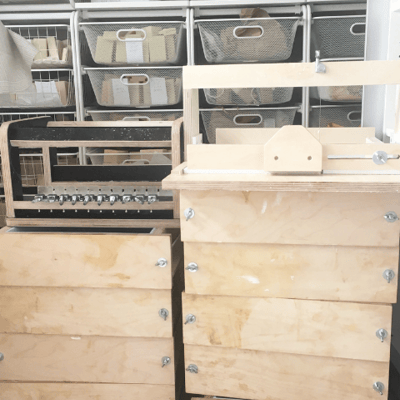 All of our soap moulds and cutting equipment