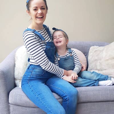 Personalised stripe tshirt set