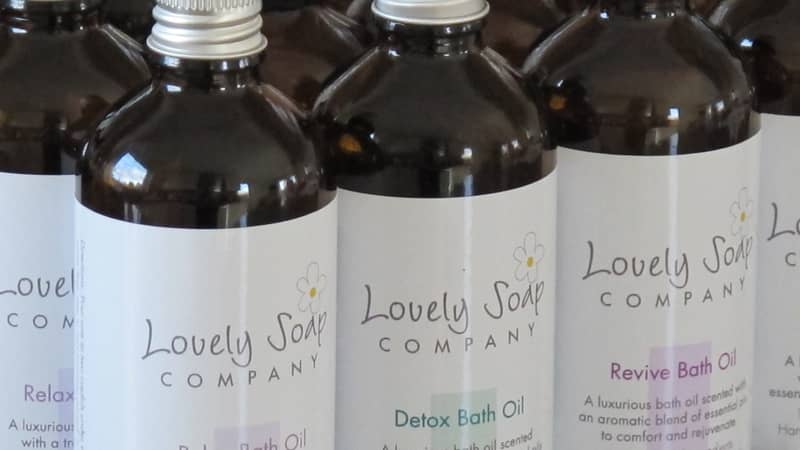 Lovely Soap Company natural bath oils