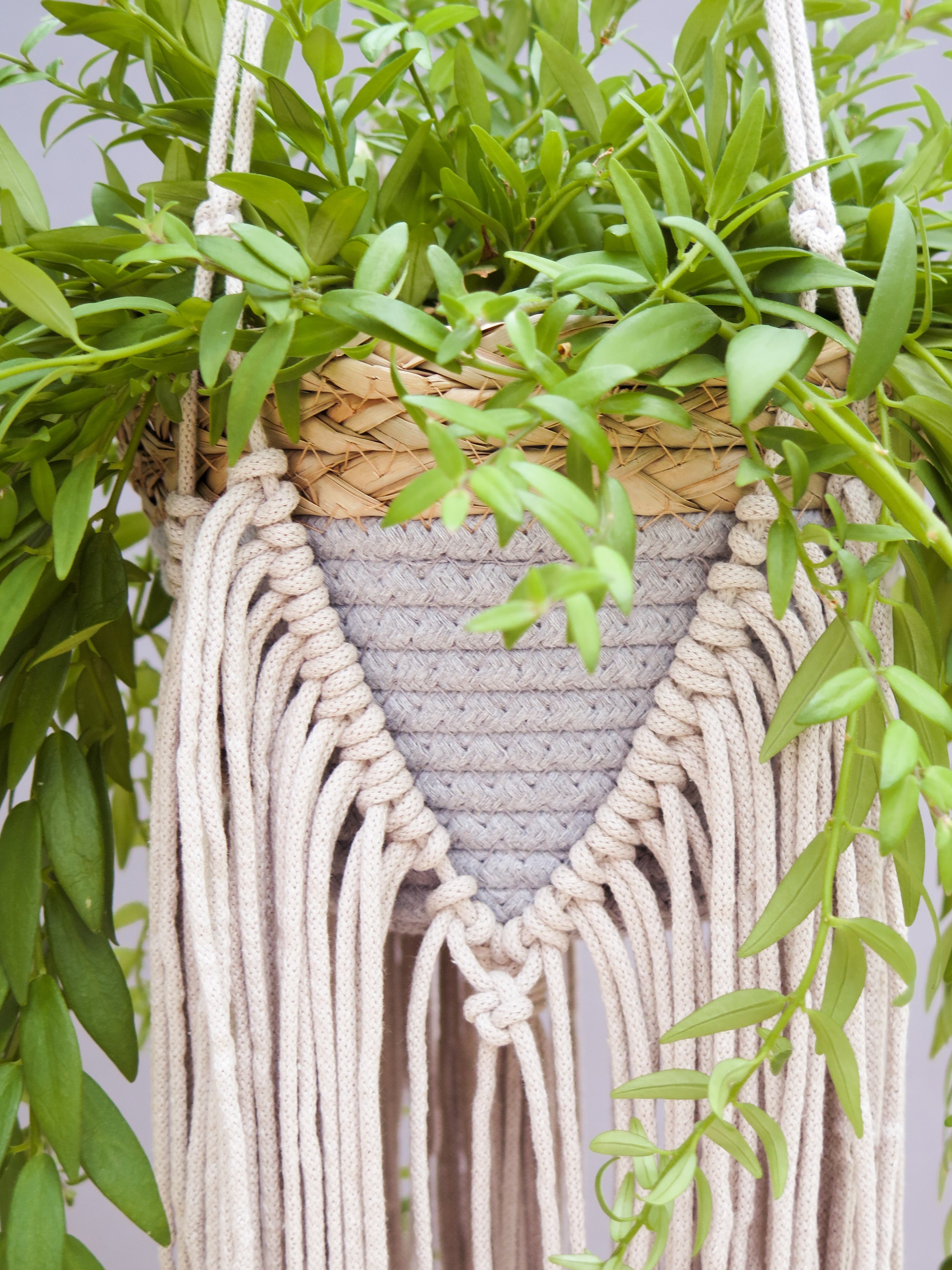 macrame pendant lampshade