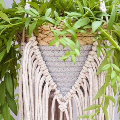 macrame pendant lampshade