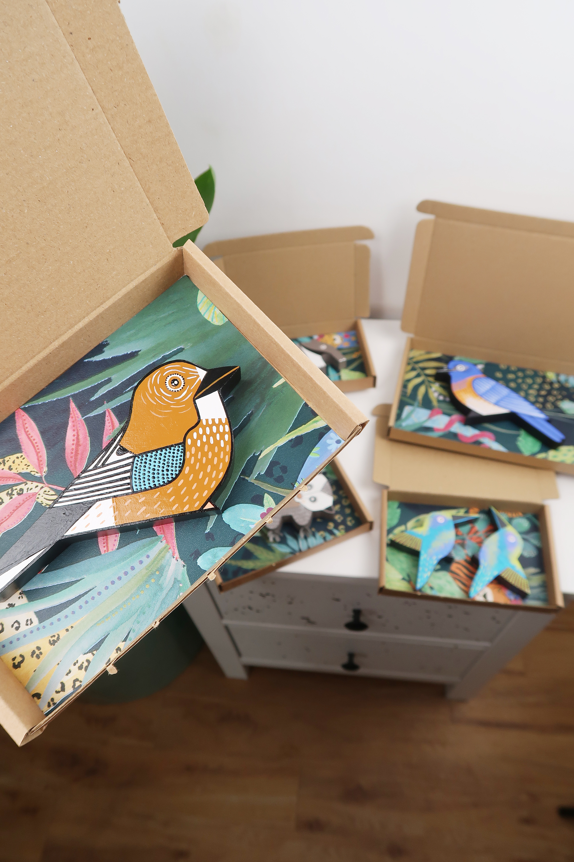 Blue Toucan packaging example.