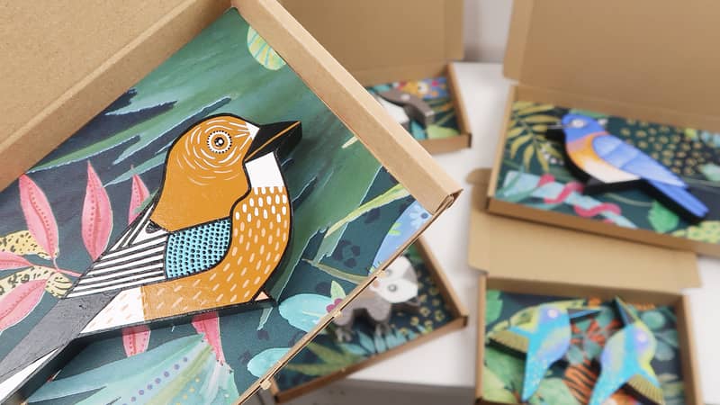 Blue Toucan packaging example.