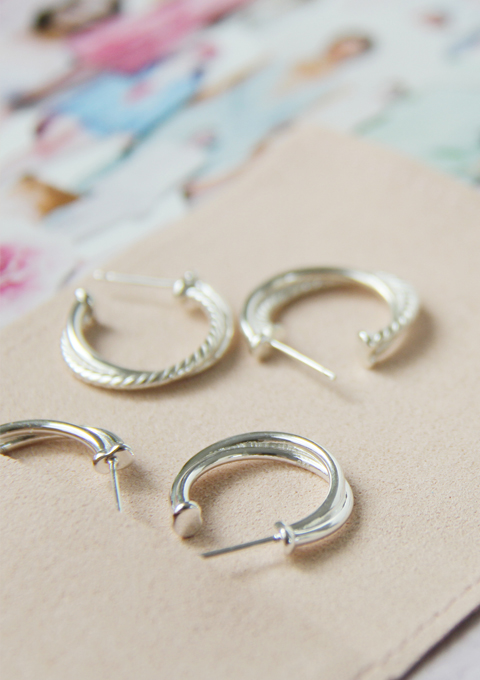 Everyday Silver Hoop Earrings
