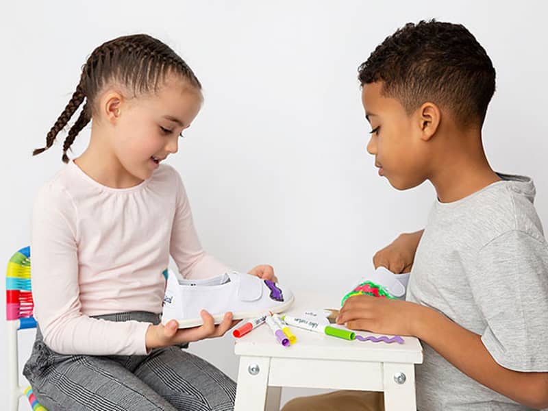 Kids sharing designs