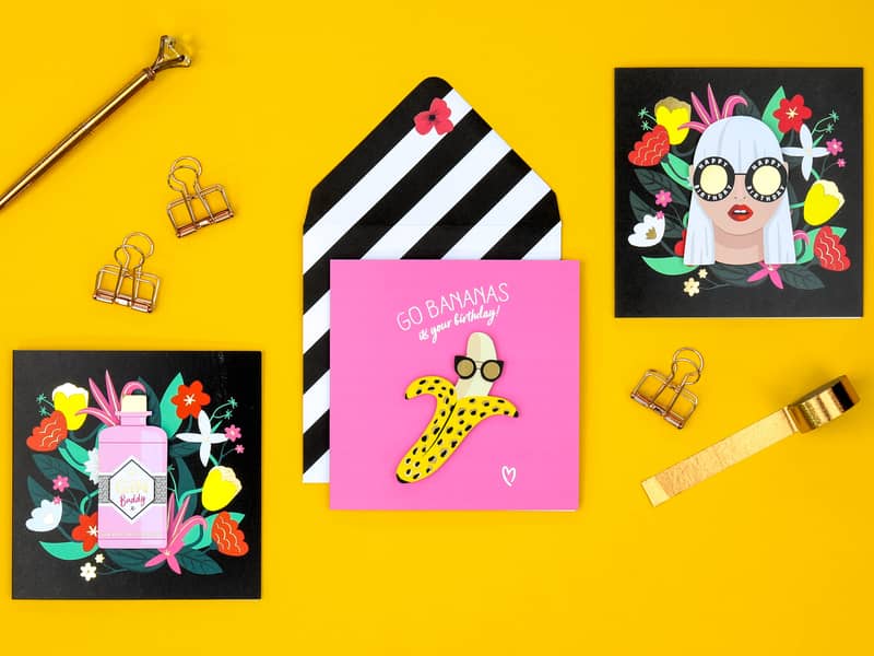 Gold finished Handmade Cards