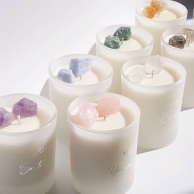 Arora London range of crystal candles