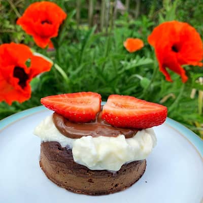 Chocolate orange flavoured crumpet