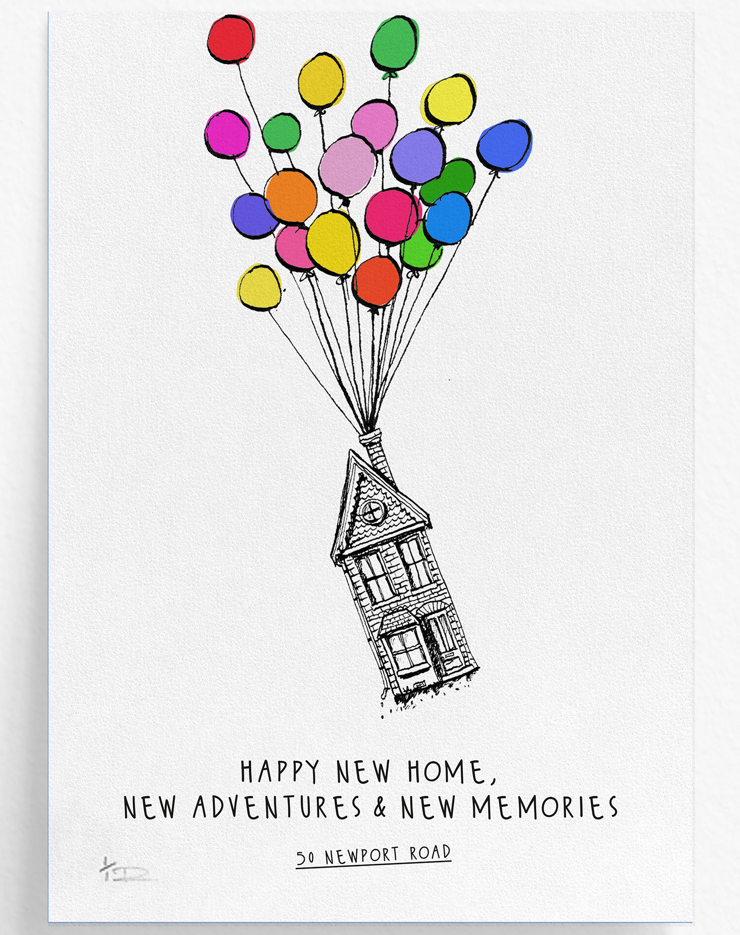 All prints originated from hand drawn illustrations