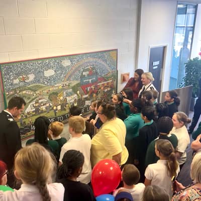 Unveiling day at the Blue Light Hub