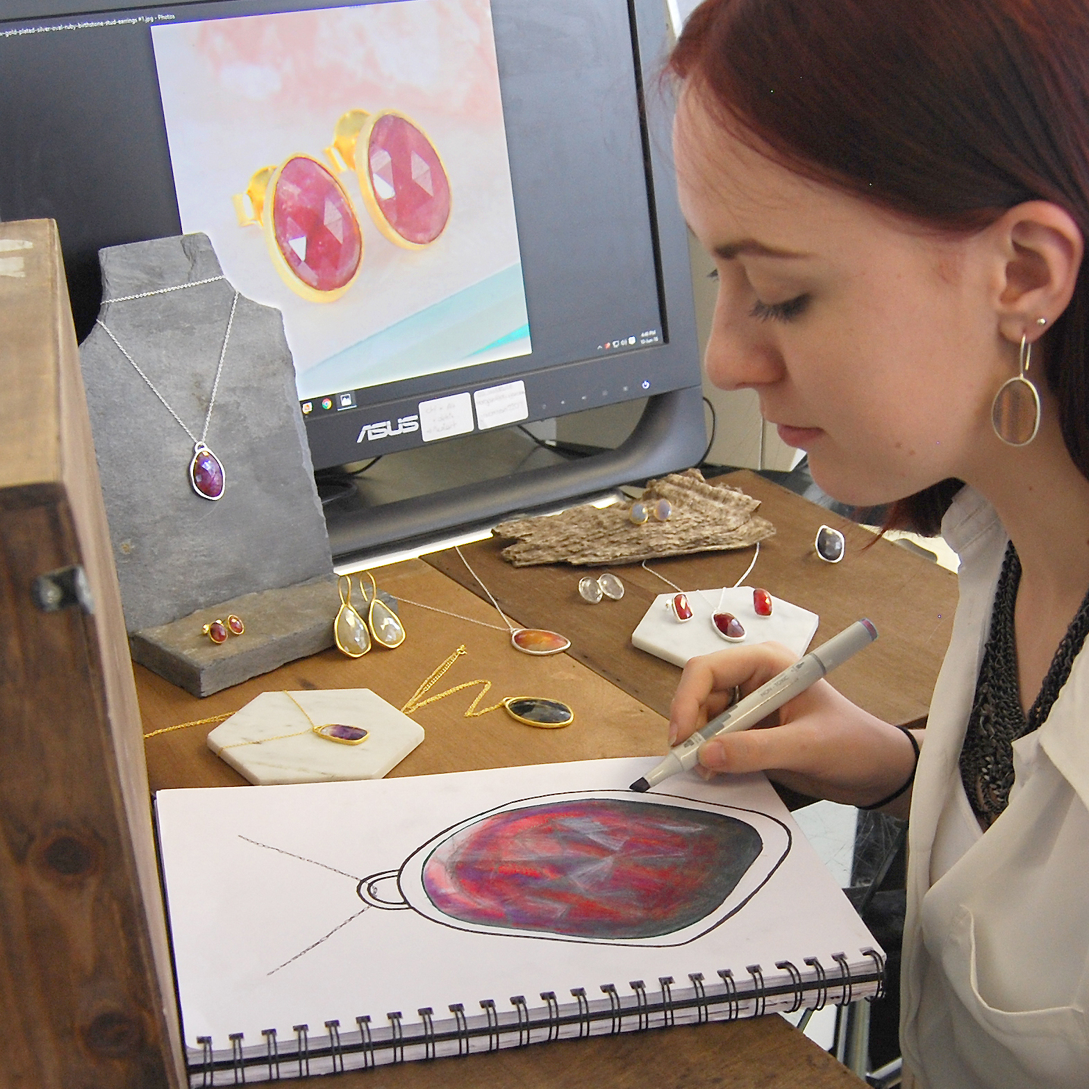 Issy designing Sapphire Necklace