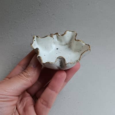 Scalloped Clay Dish