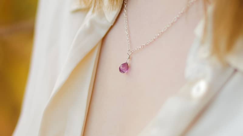 Dainty Amethyst Necklace