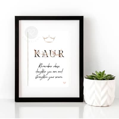 Kaur inspirational print