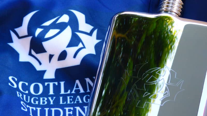 Hip Flask to be enjoyed with the Rugby