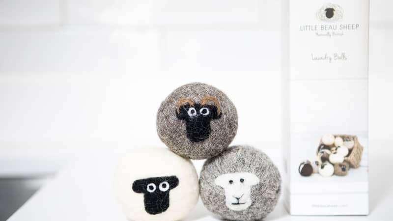 Sheep wool dryer balls