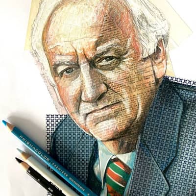 Work in progress, collage and mixed media.