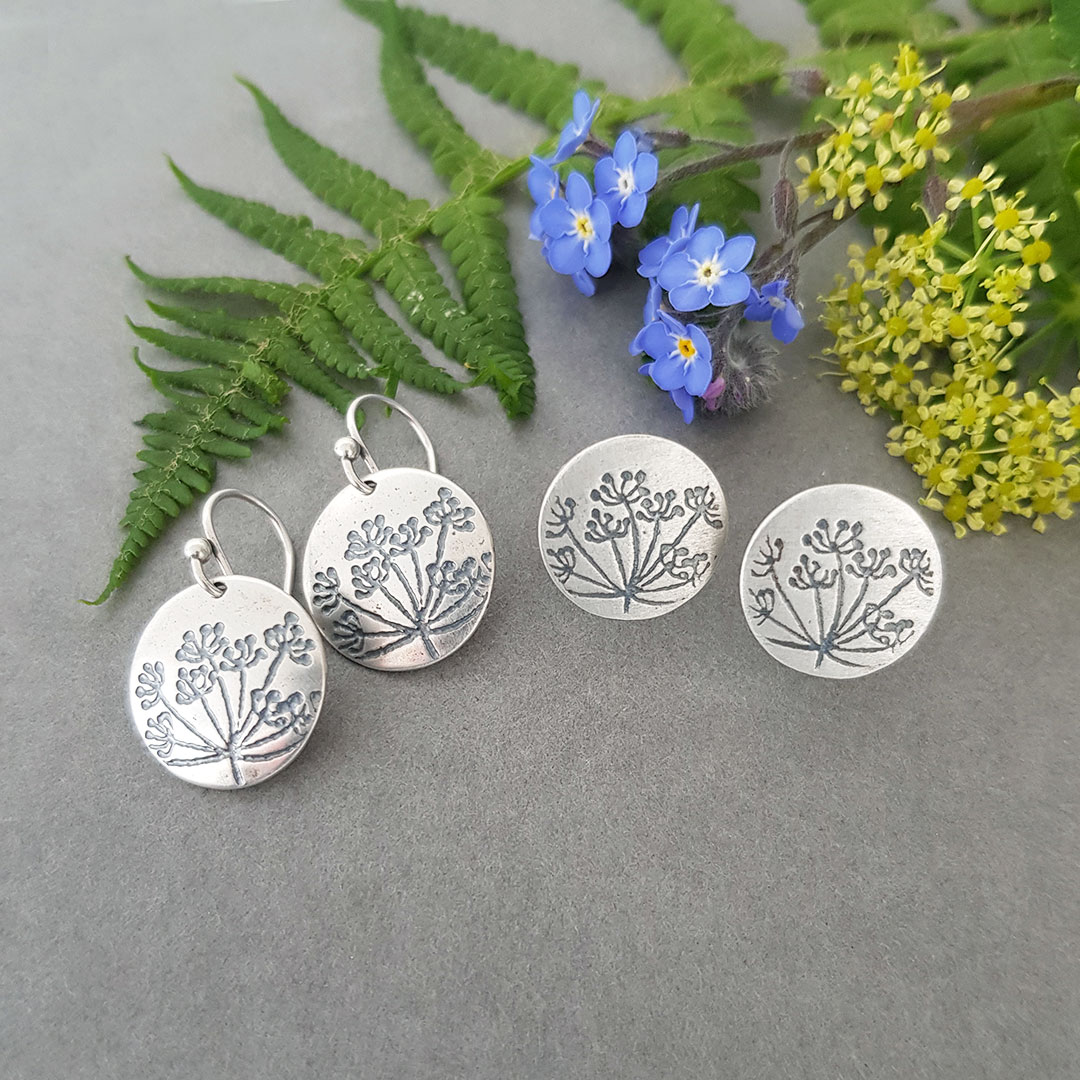 Some of my best selling Cow Parsley earrings