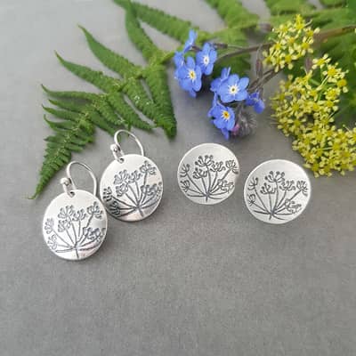 Some of my best selling Cow Parsley earrings