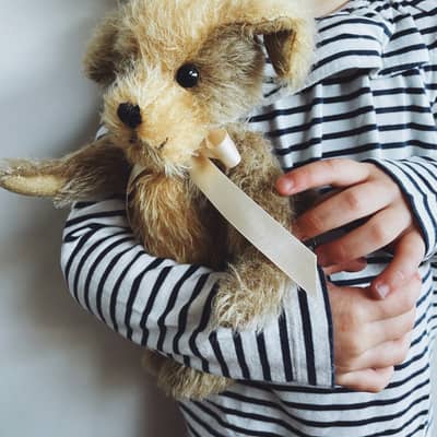 Merrythought Handmade Mohair Digby Dog