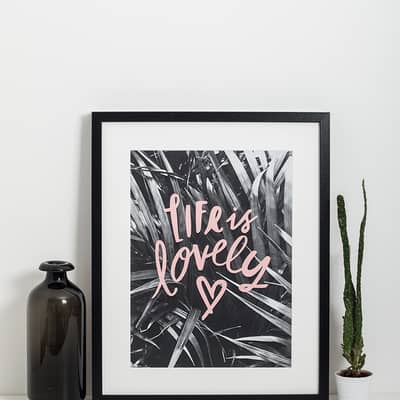 Sadler Jones Life is Lovely A3 Print