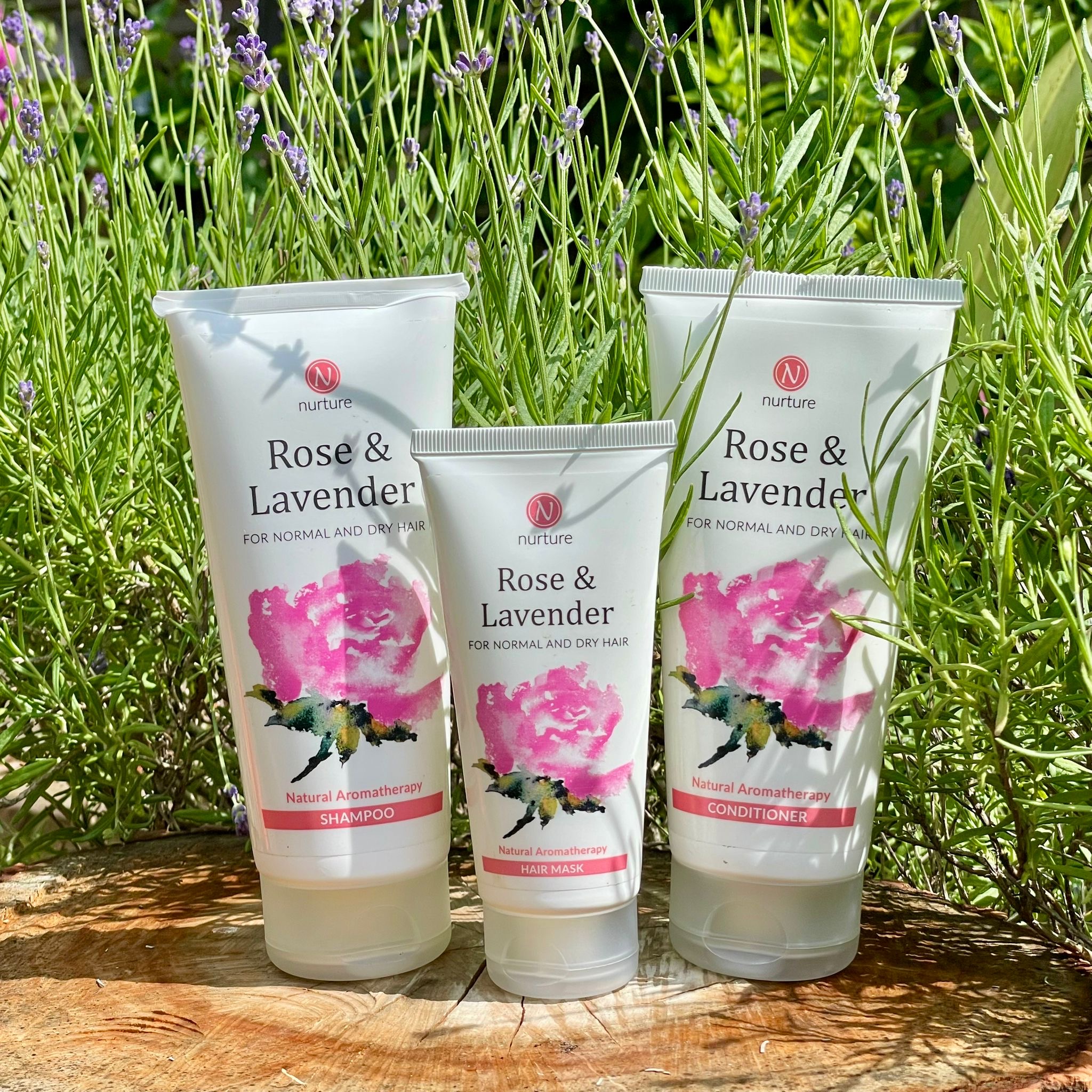 Rose and Lavender Hair set