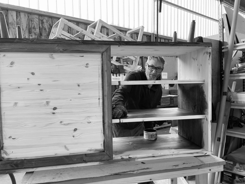 Workshop shot of finishing