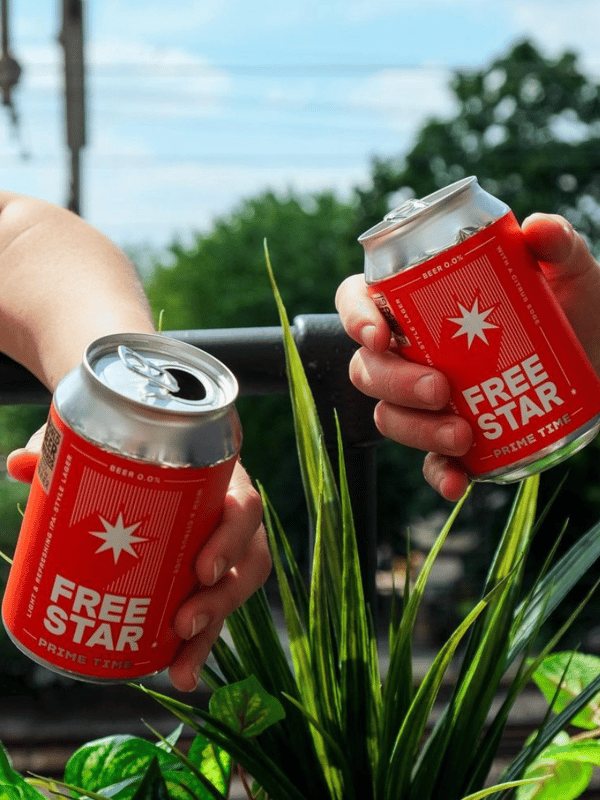 cans of alcohol free beer Freestar