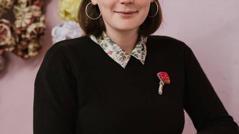 Florence of Florence Makes sat in her studio