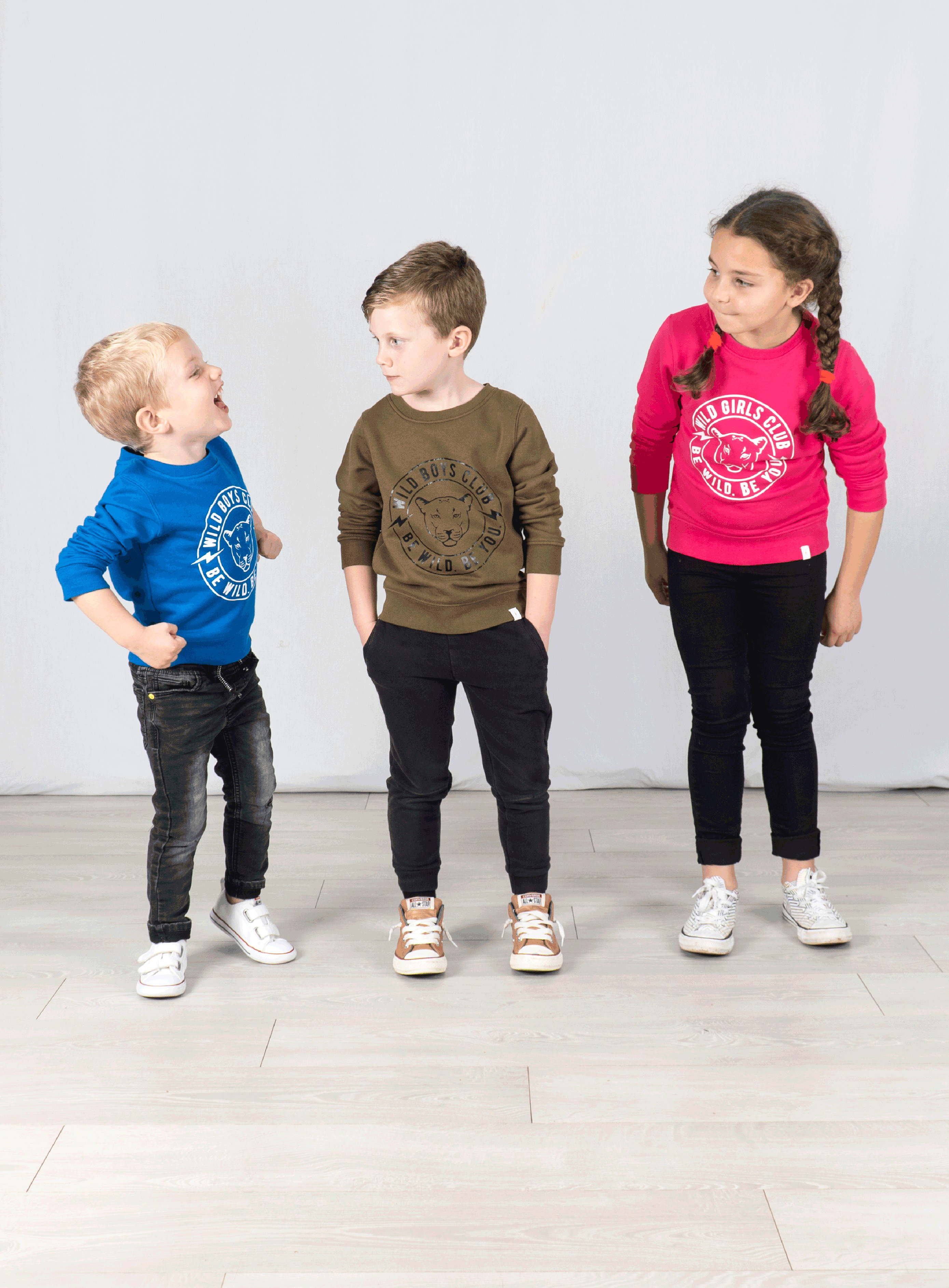 wild boys club organic cotton slogan sweatshirt