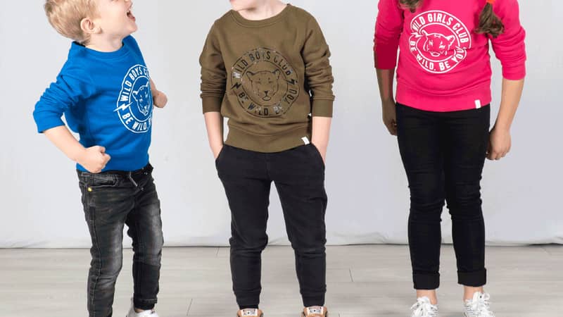 wild boys club organic cotton slogan sweatshirt