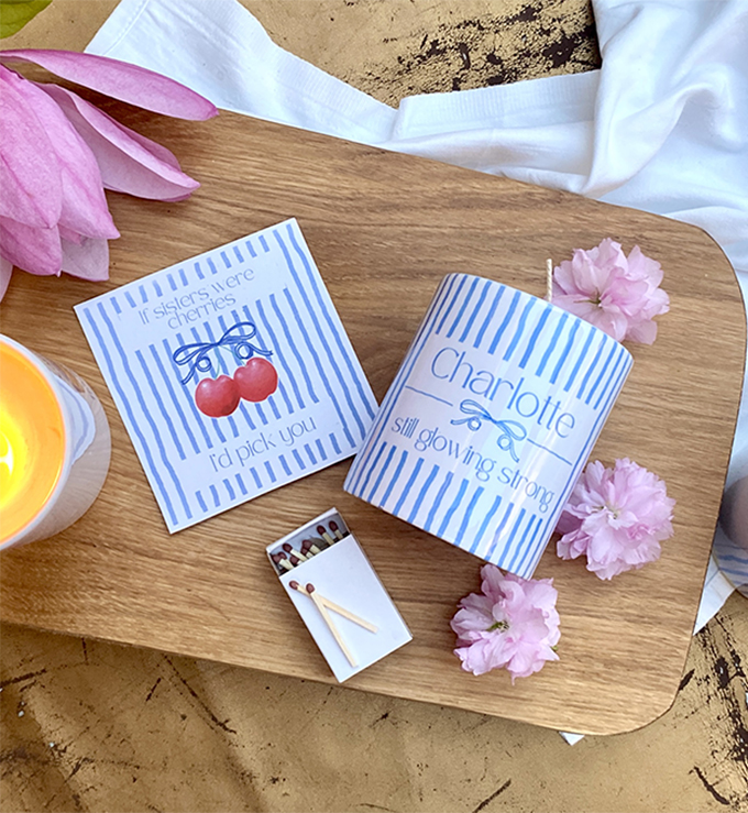 handmade scented soy wax candles in ceramic pots