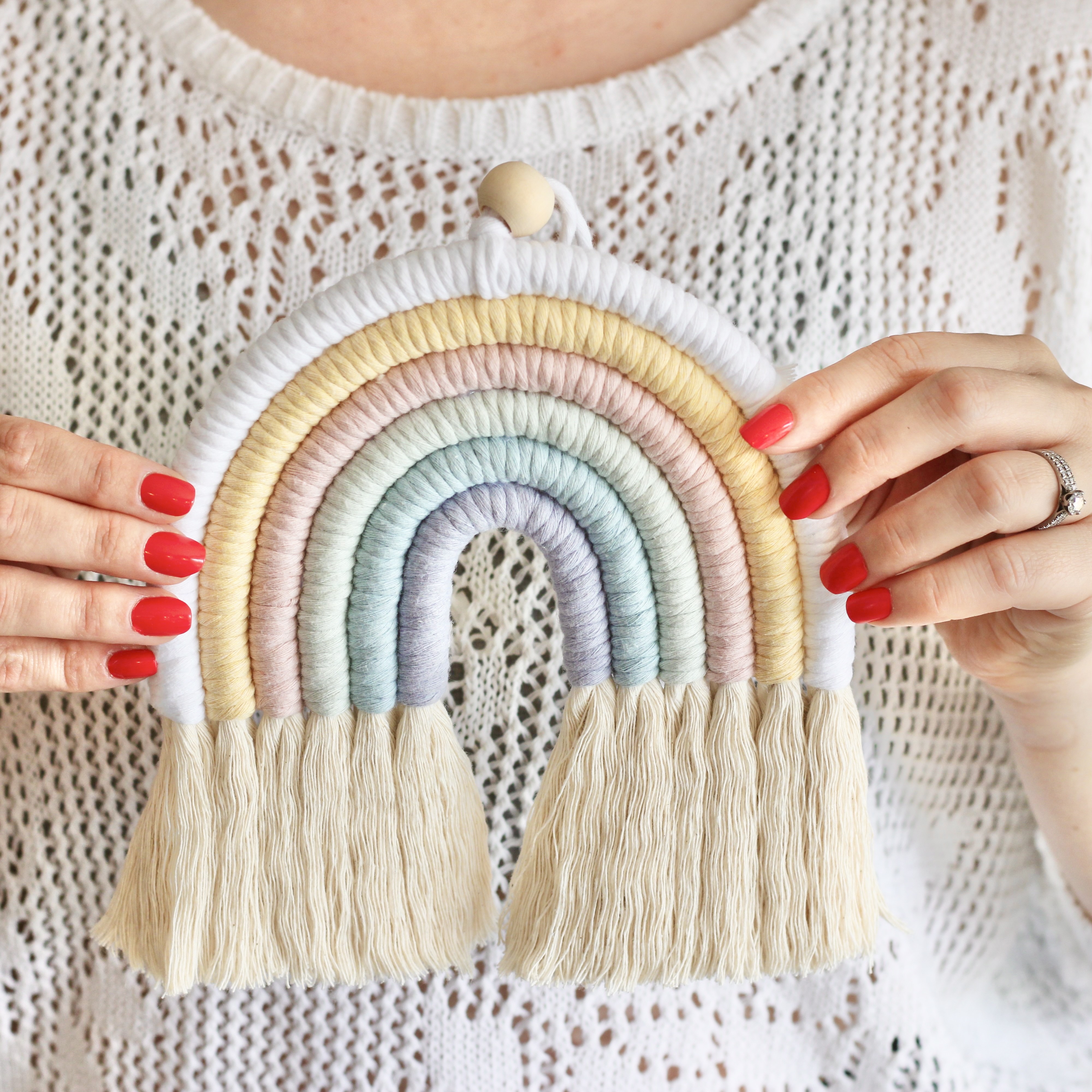 macramé rainbow 