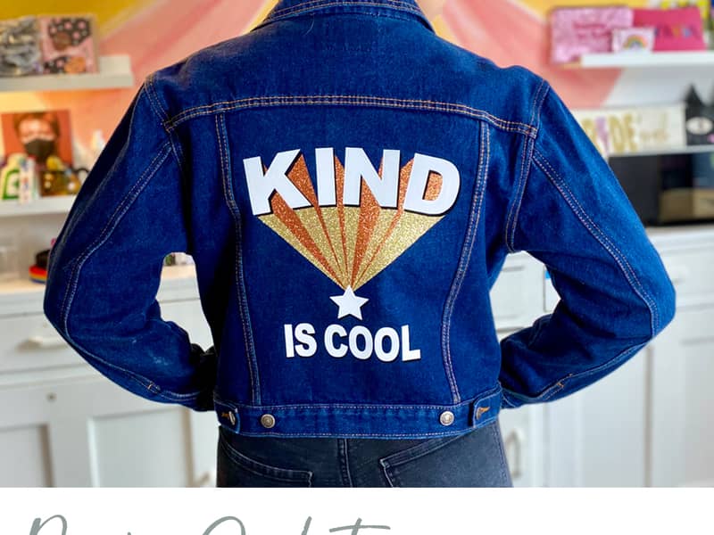 Kind is Cool customised vintage denim jacket