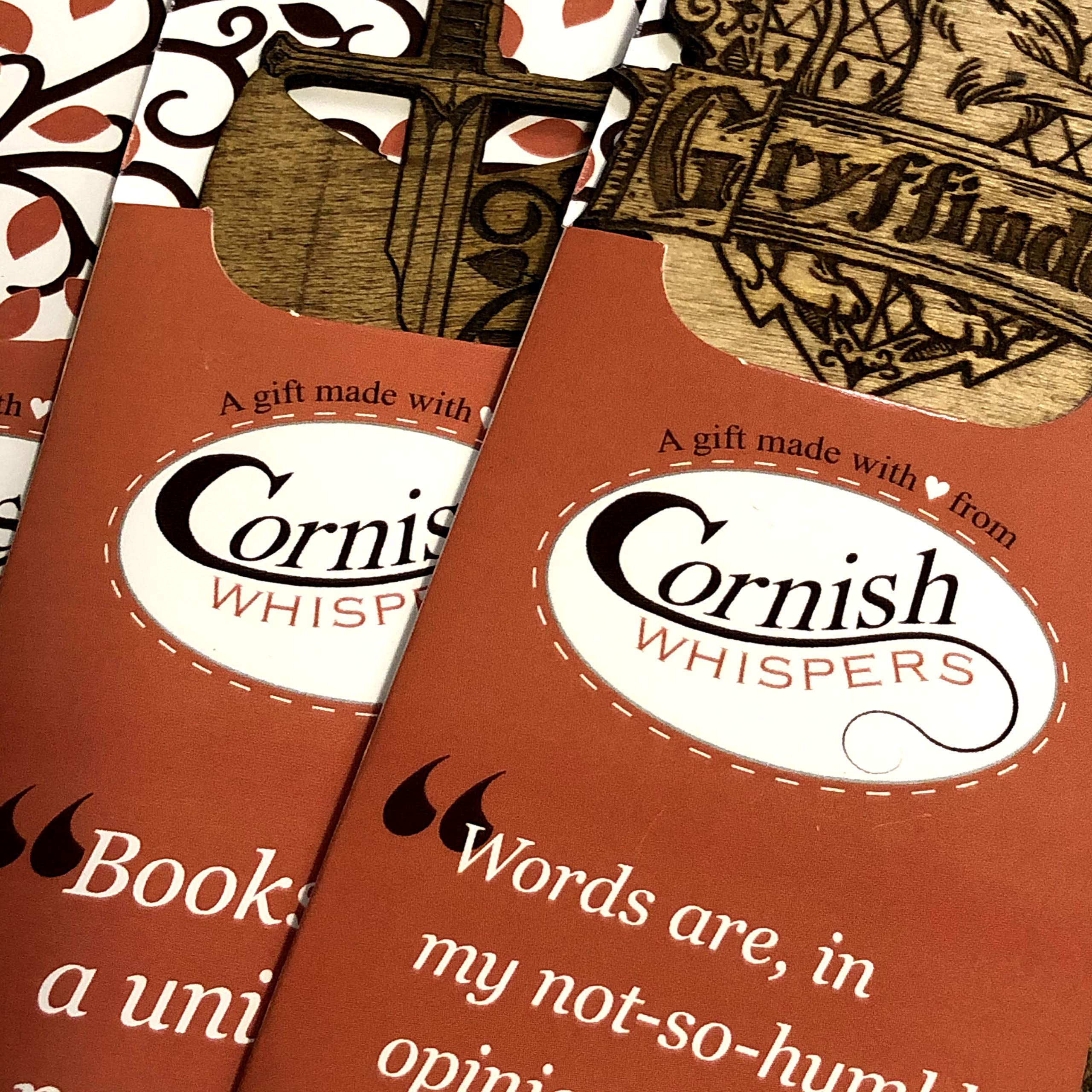 wooden bookmarks in sustainable packaging