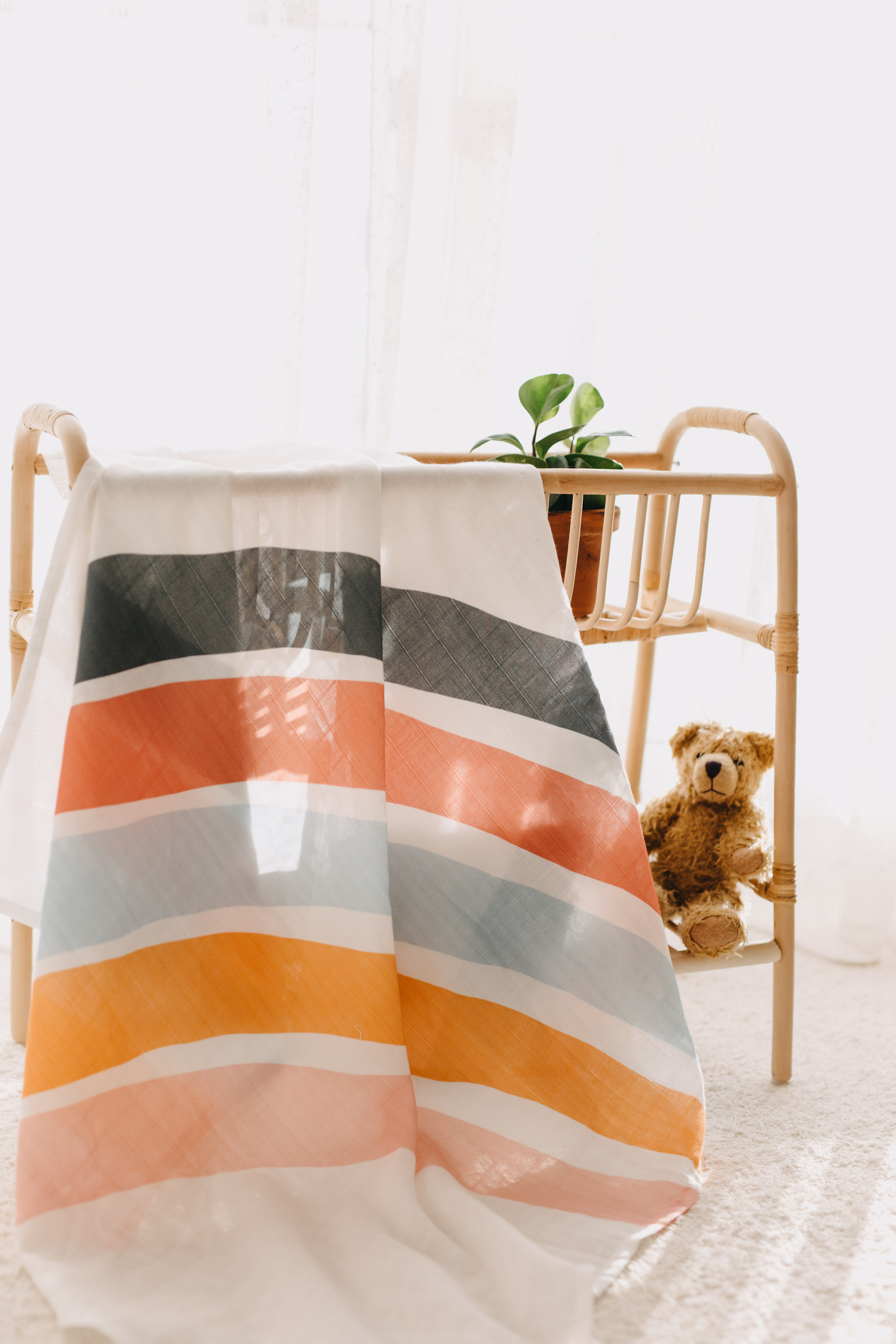 Rainbow Muslin Swaddle